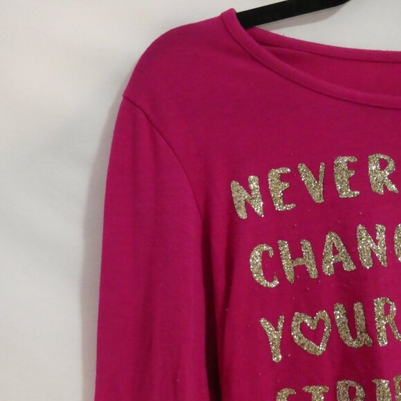 JUSTICE | 18/20 | Never Change Your Stripes Long Sleeve Graphic Tee - T-Shirt - Picture 3 of 15